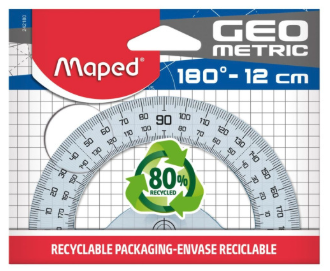 Geometric Protractor 180/12cm MAPED 242180